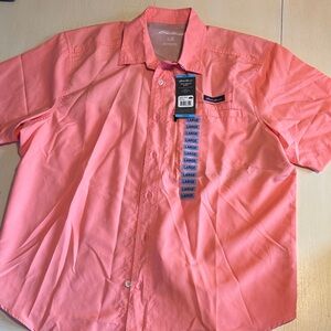 Eddie Bauer Men's Coral Button Down Shirt
